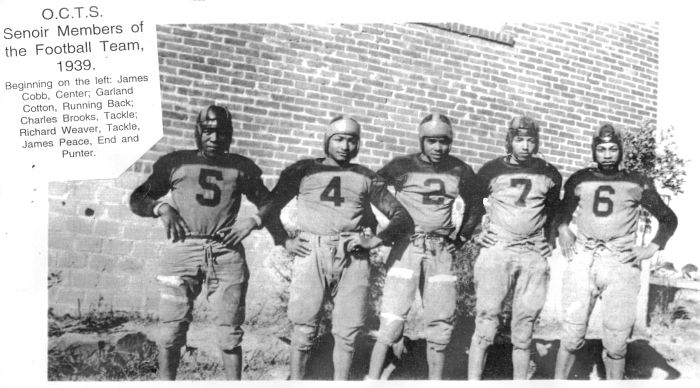 1939 Orange County Training School Senior Football Team